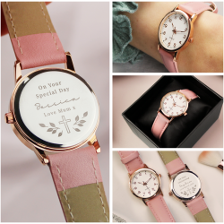 Personalised Holy Communion/Christening Pink Watch