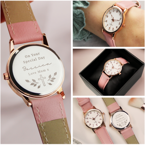 Personalised Holy Communion/Christening Pink Watch