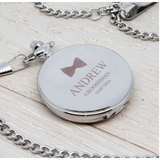 Personalised Groomsman Icon Collection Pocket Watch