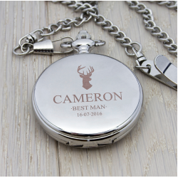 Personalised Groomsman Icon Collection Pocket Watch