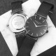 Personalised Men's Metallic Charcoal Grey Watch With Black Face