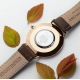 Men's Modern-Vintage Personalised Leather Watch In Brown